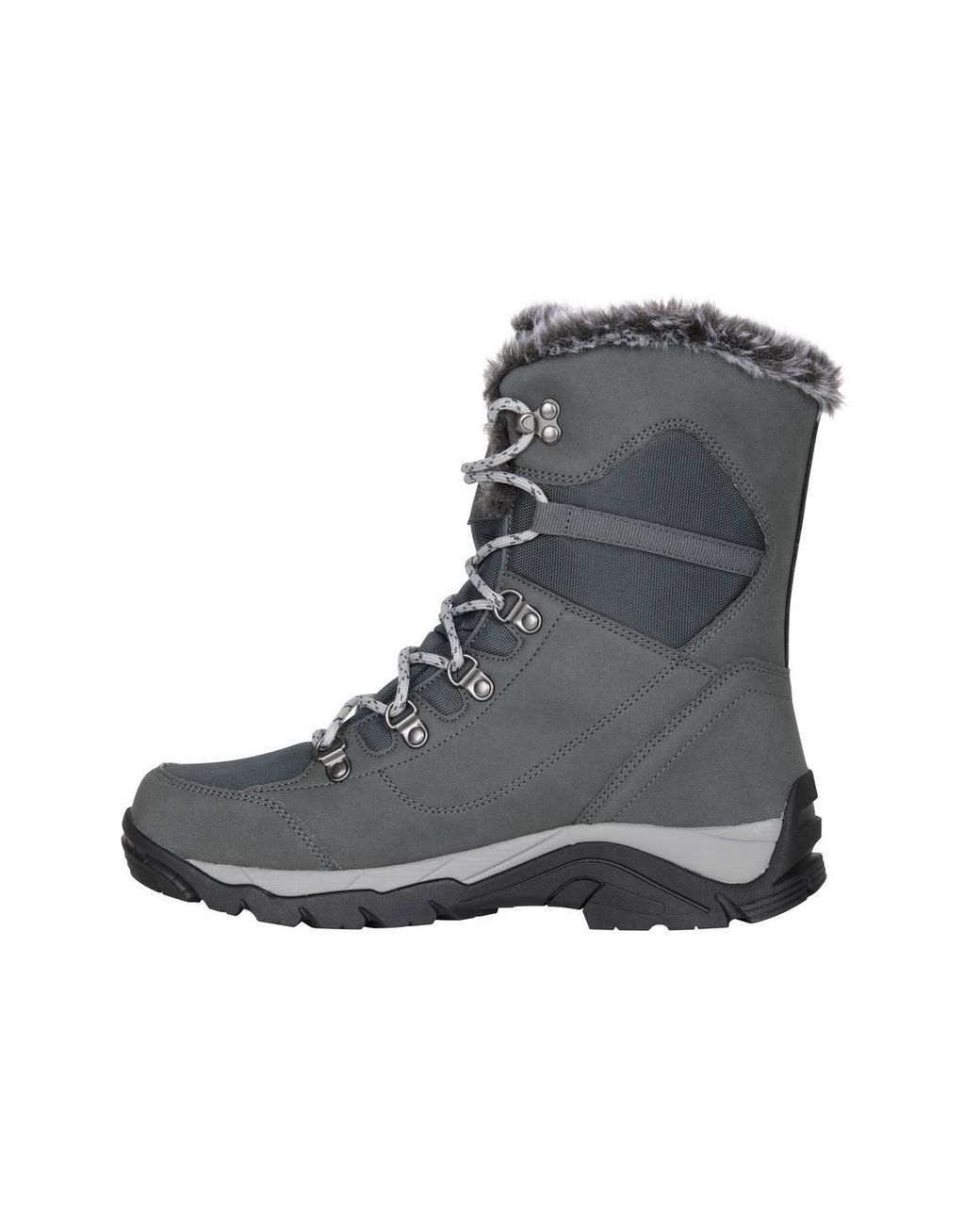 Mountain Warehouse Black 'Banff' Waterproof High Traction Sole Warm Outdoor Winter Snow Boots