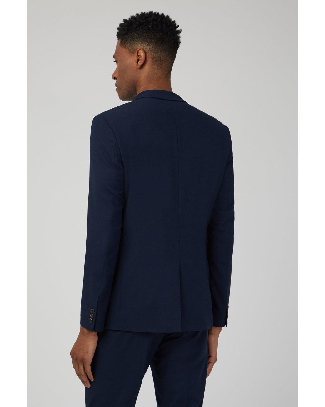 Ben Sherman Semi Plain Soho Fit Jacket in Blue for Men | Lyst UK