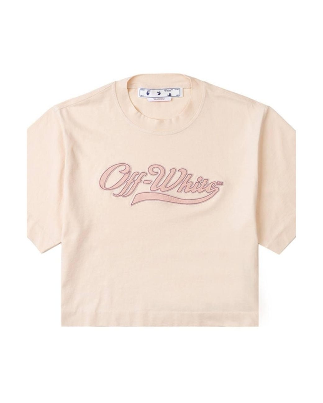 Off-White c/o Virgil Abloh Pink Short Sleeve Crew T-Shirt