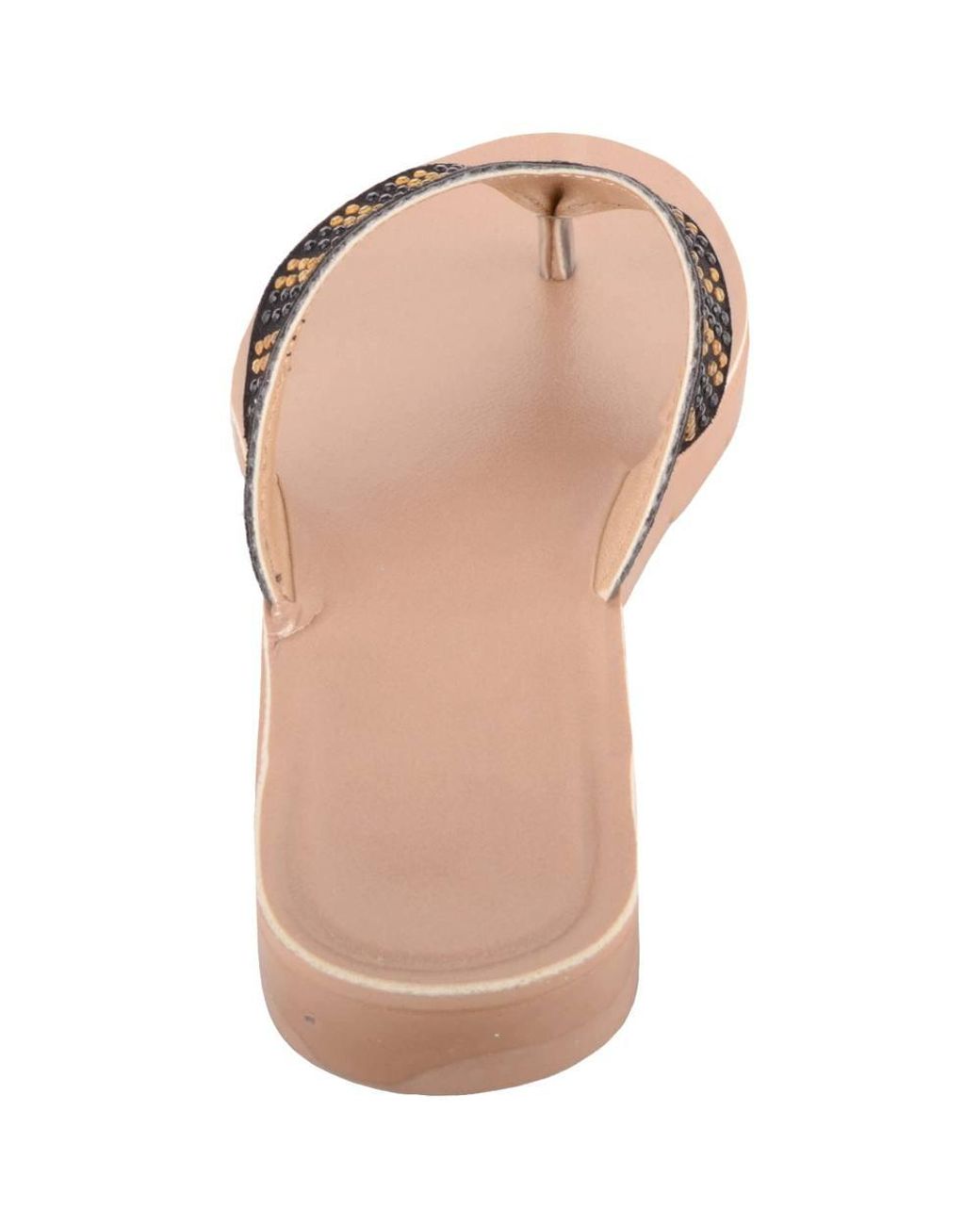 Absolute Footwear Pink Easy Slip On Summer Toe Bar Beach Pool Flat Slider Flip Flop Sandals
