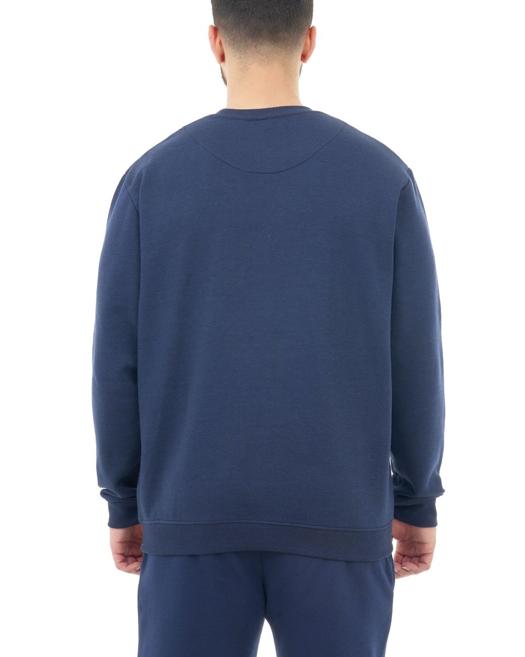 Smart Living Blue Polycotton Crewneck Sweatshirt for men