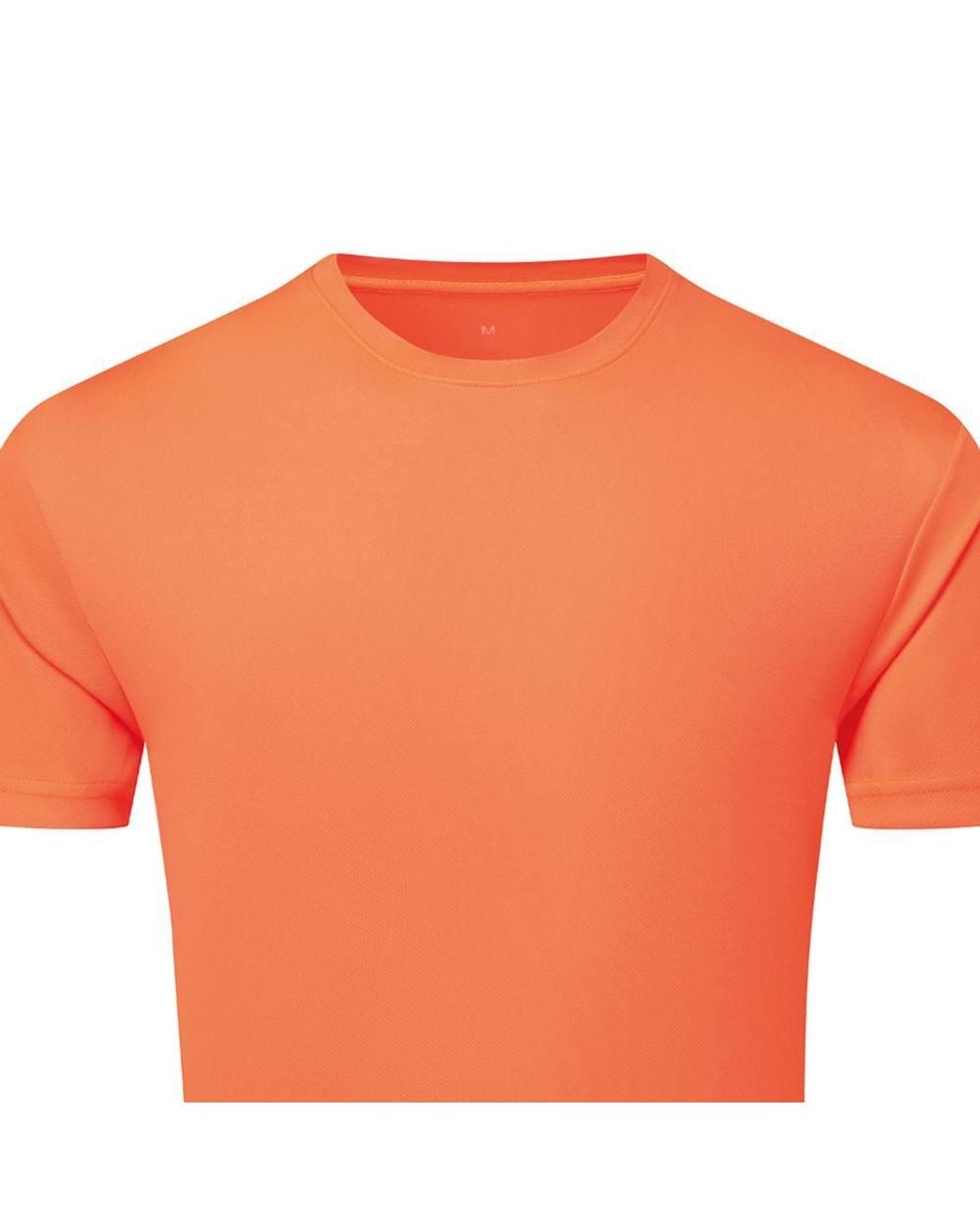 Tridri Orange Textured T-Shirt for men