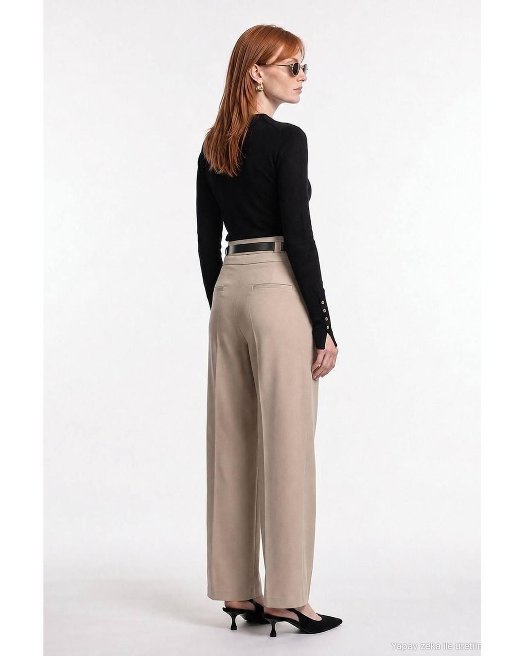 Dilvin Natural Straight-Leg Pants