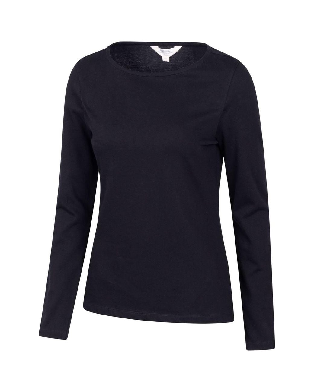 Mountain Warehouse Blue 'St Ives' Long Sleeve Lightweight Breathable Crew Neck Cotton Top
