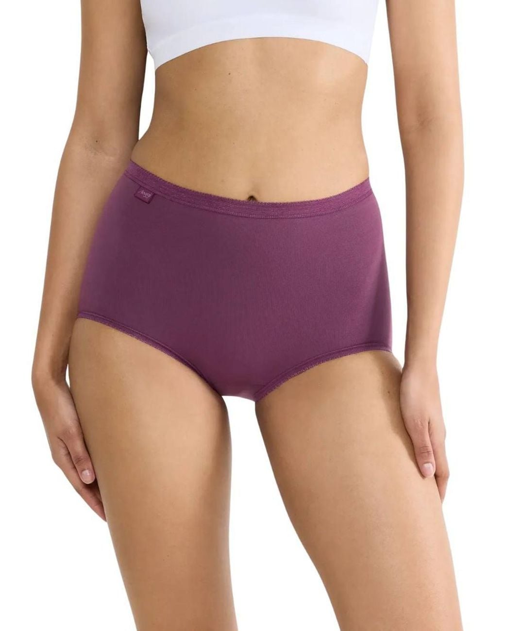 Sloggi Purple Basic+ Maxi 3 Pack Briefs