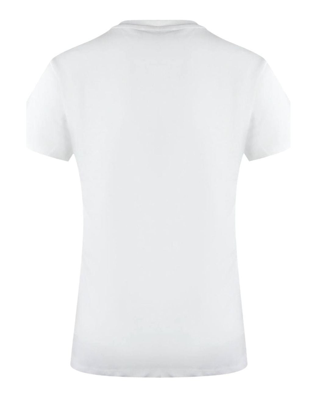Love Moschino White Short Sleeve Round T-Shirt