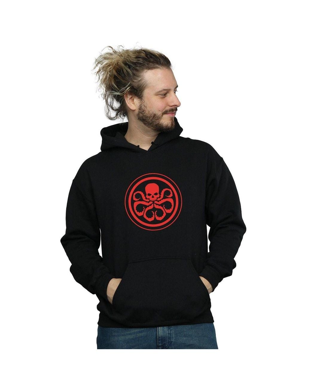 Marvel Black Hydra Logo Hoodie for men