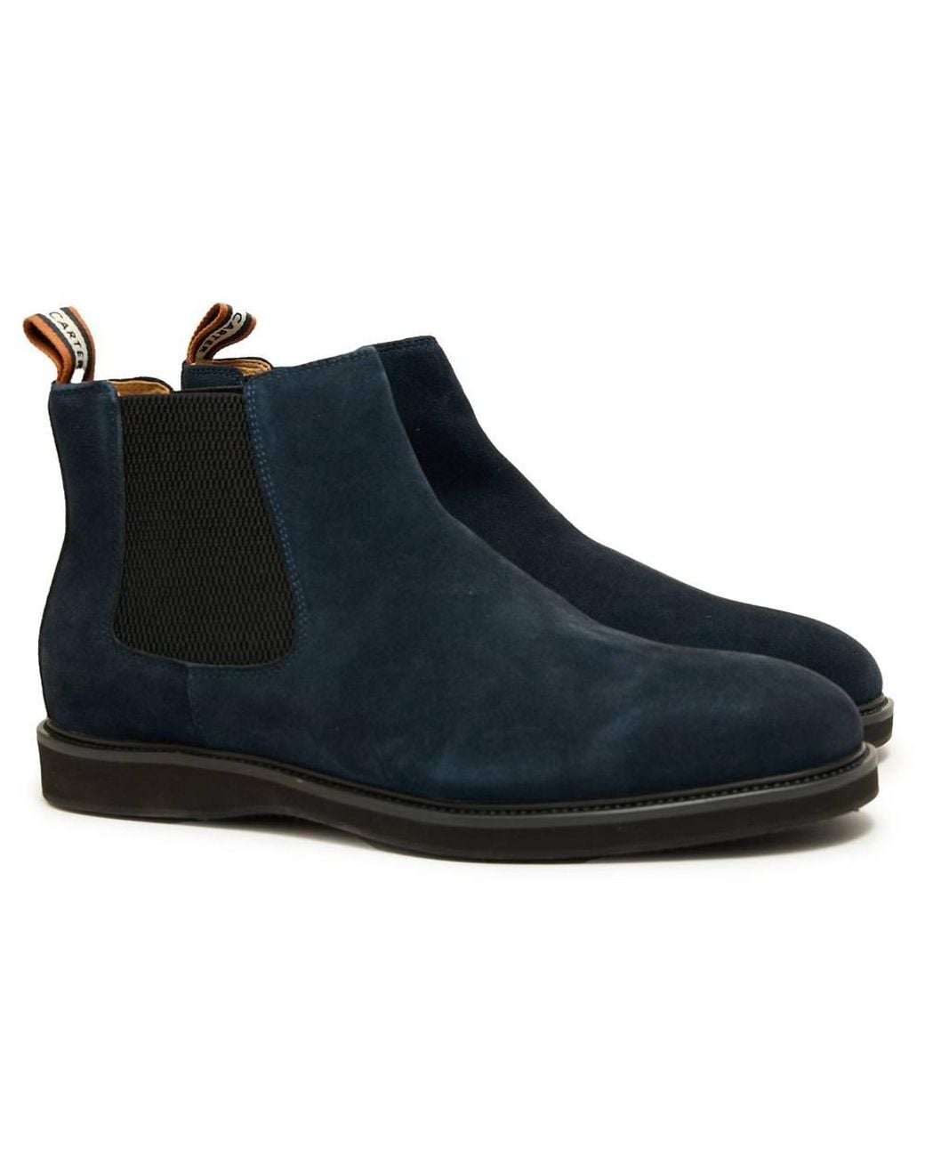 Simon Carter Blue Offside Chelsea Boots for men