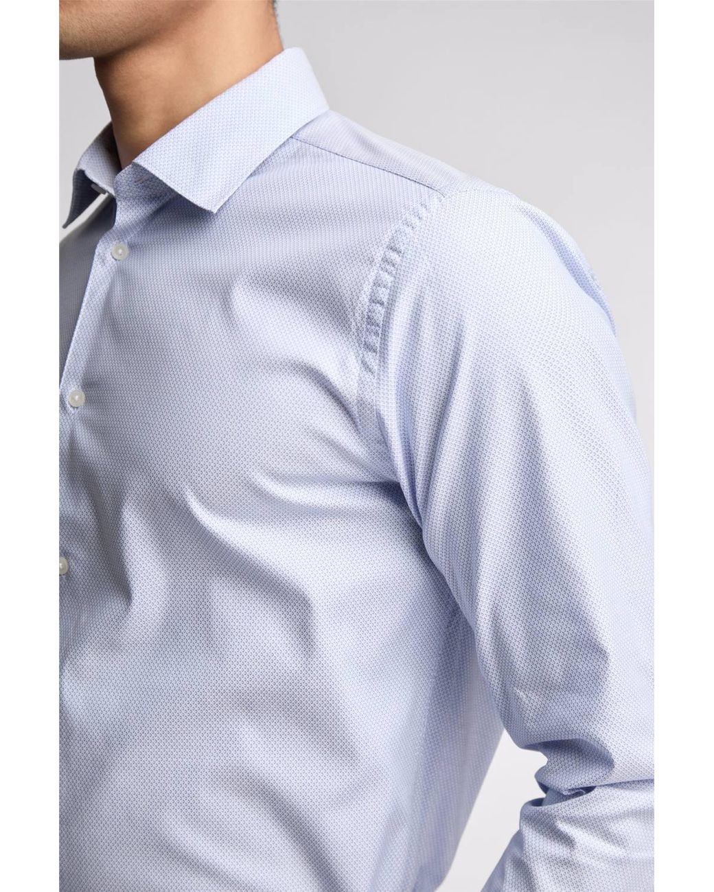 Ted Baker White Slim Fit Hart Diamond Dot Shirt for men