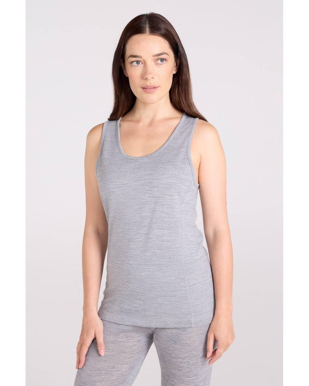 Mountain Warehouse Gray Breathable Isotherm Warm Cosy Merino Wool Outdoor Cami Tank Top