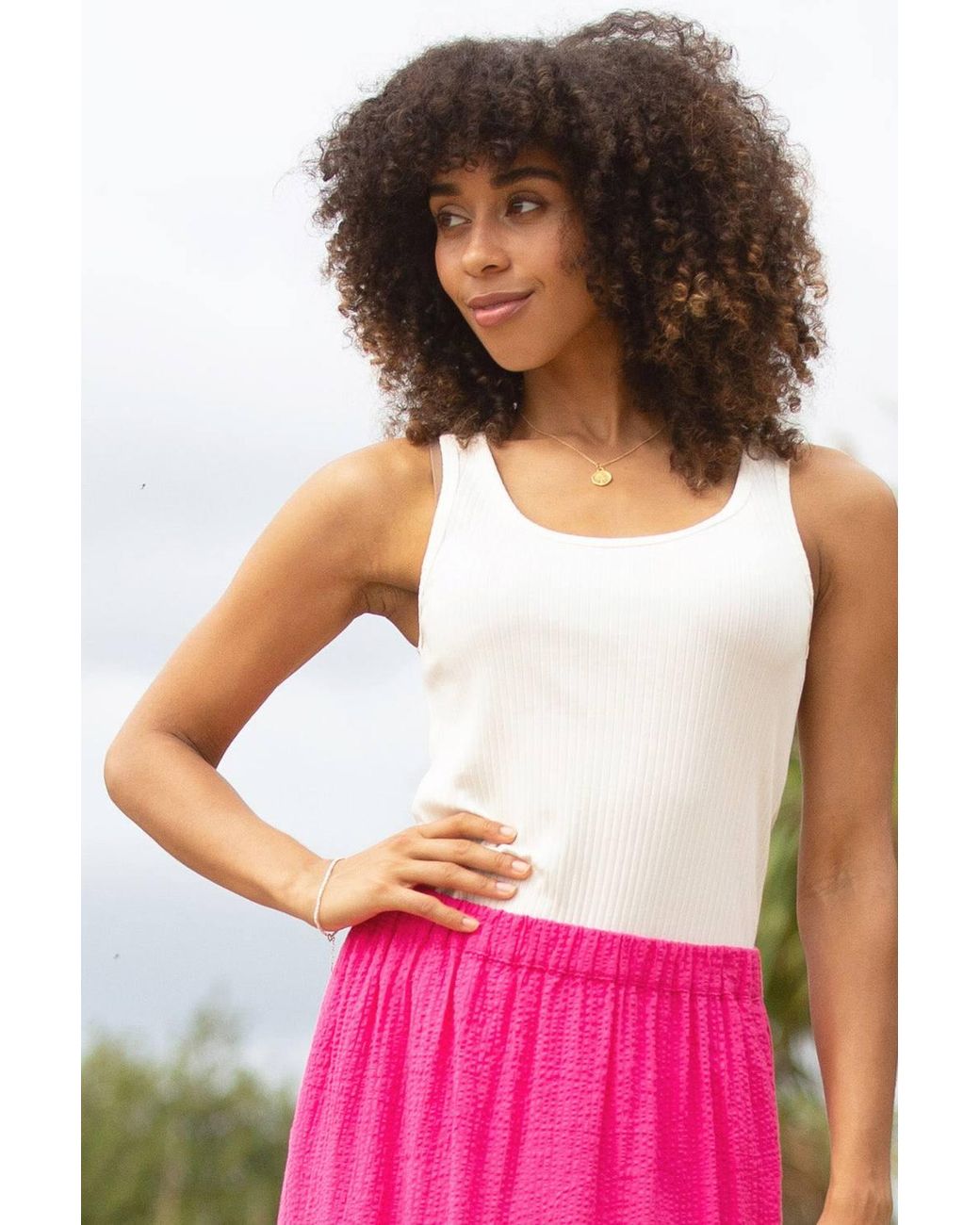 Kite Pink Dorchester Ribbed Vest Off