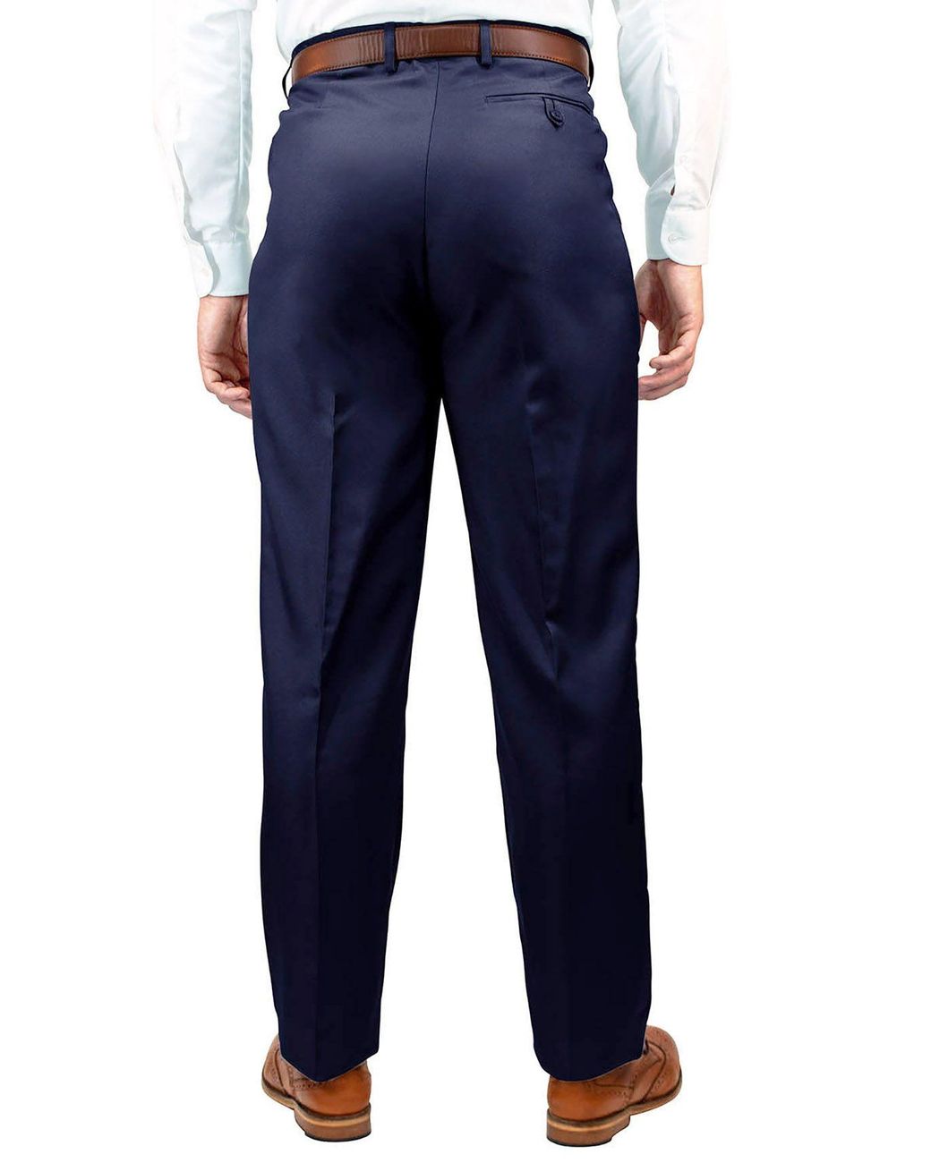 Chums Blue High-Rise Poly Twill Trousers With Stretch Waist for men