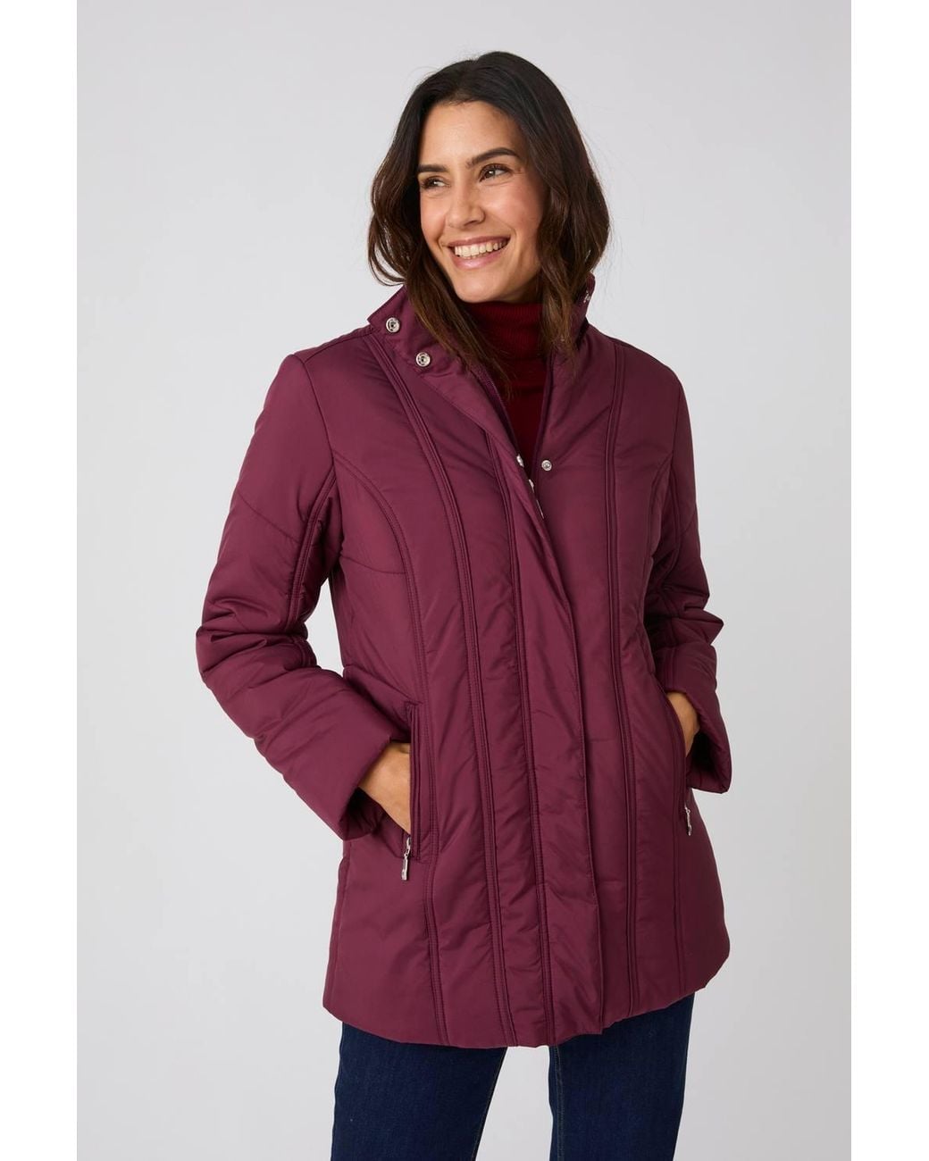 DAMART Red Water-Repellent Parka