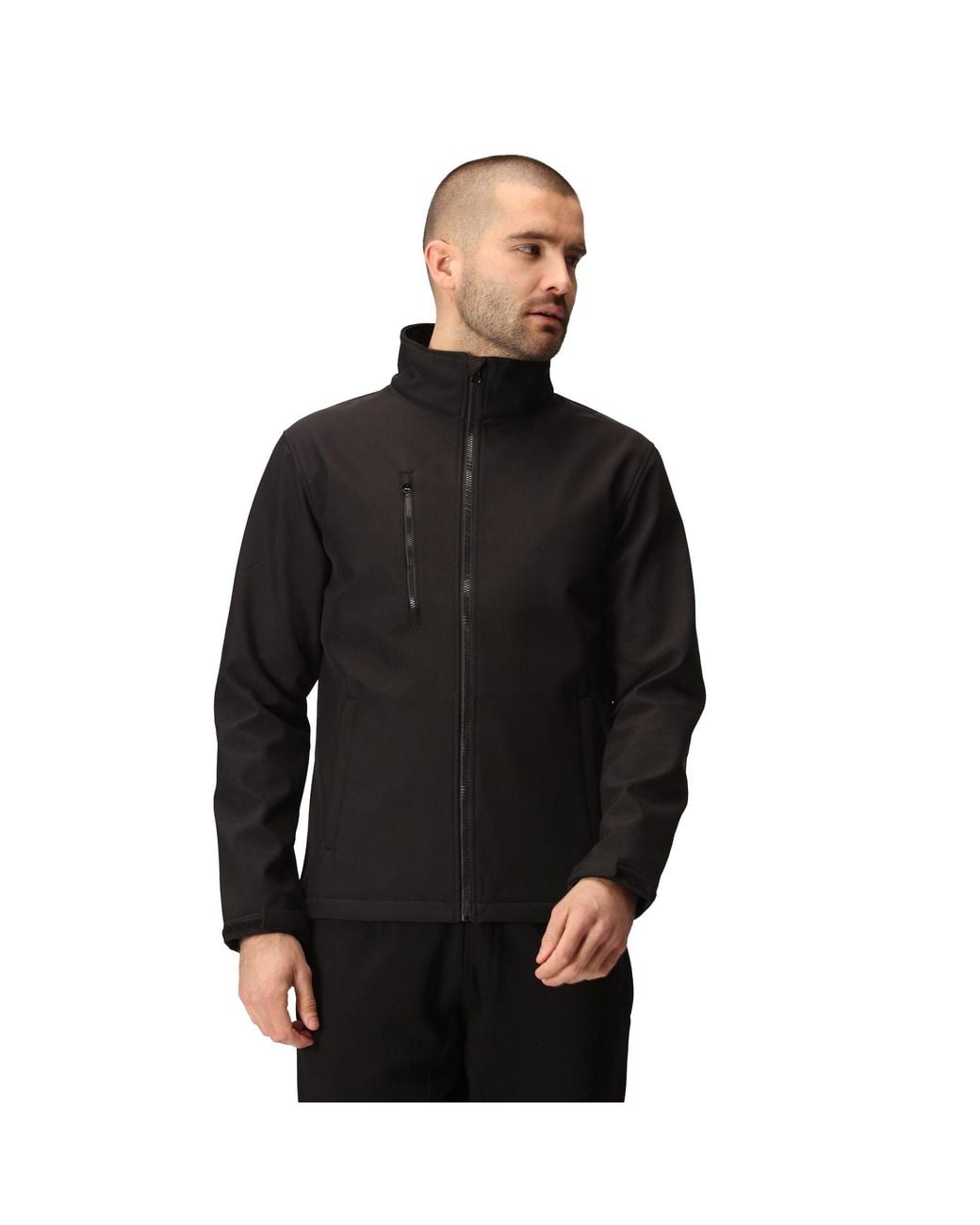 Regatta Black 3 Layer Soft Shell Jacket for men