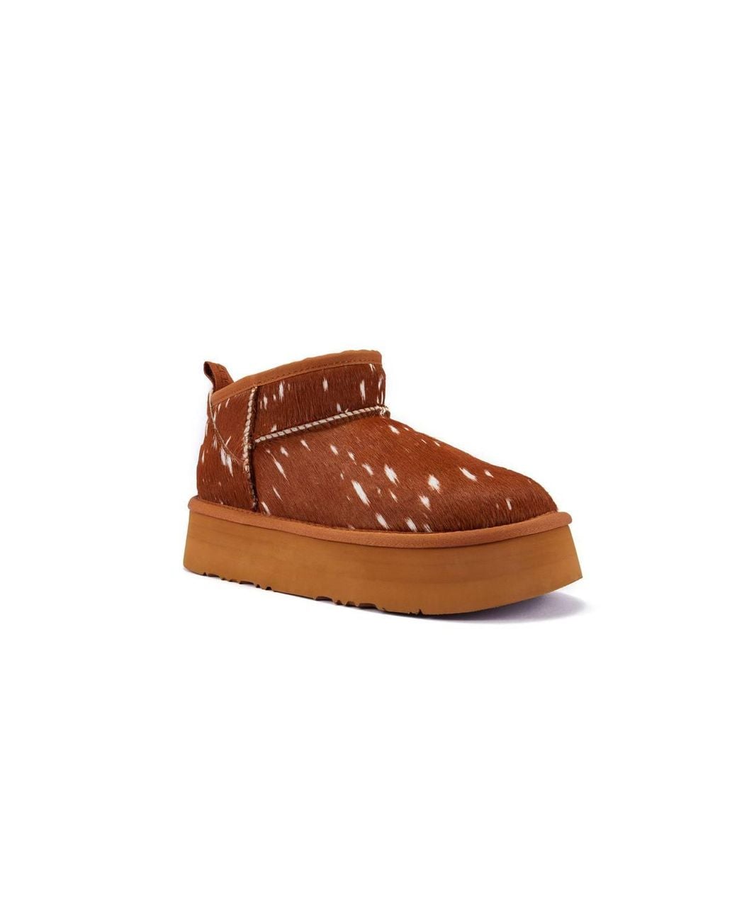 Australia Luxe Brown Cosy Ultra Short Platfoam Bambi Ankle Boots