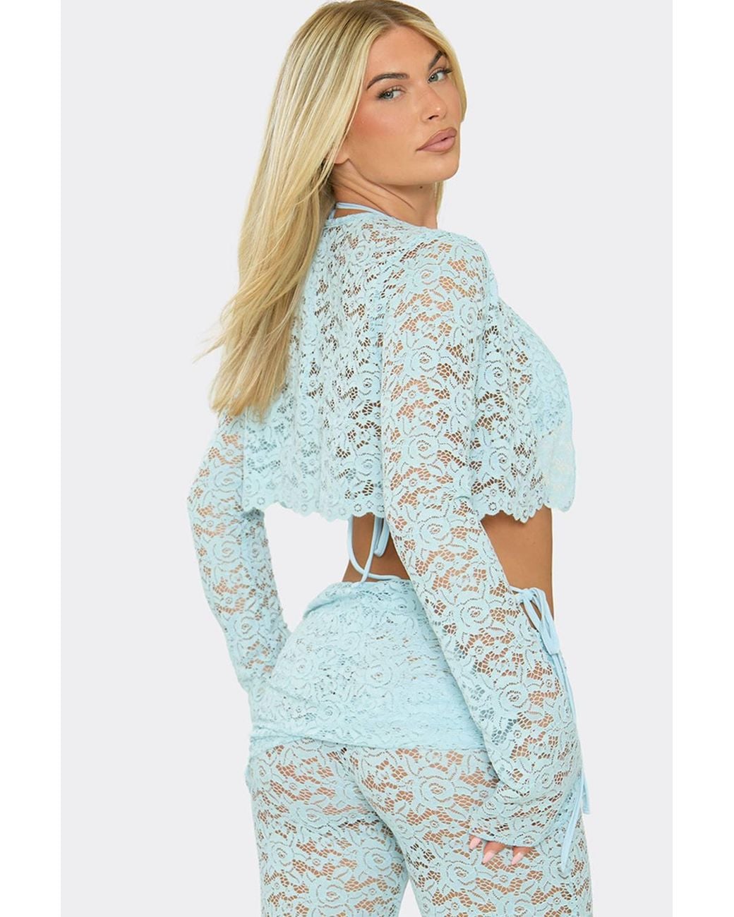 EGO Blue Lace Top