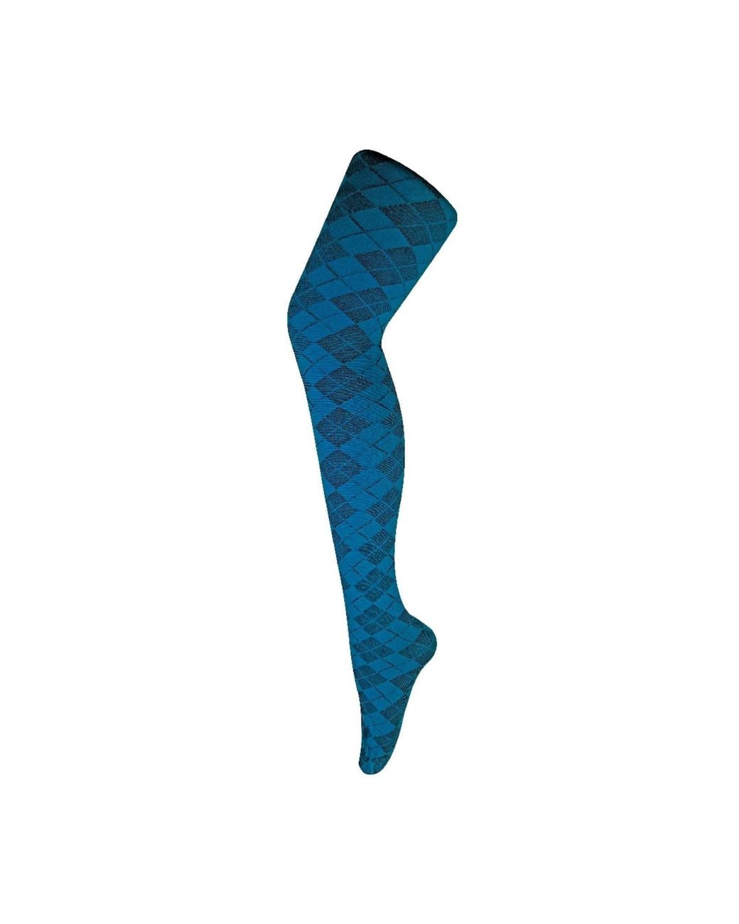 Sock Snob Blue 1 Pack Coloured 80 Denier Opaque Patterned Soft Tights