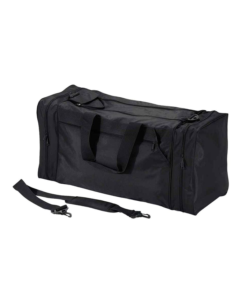 QUADRA Black Jumbo Sports Duffle Bag for men