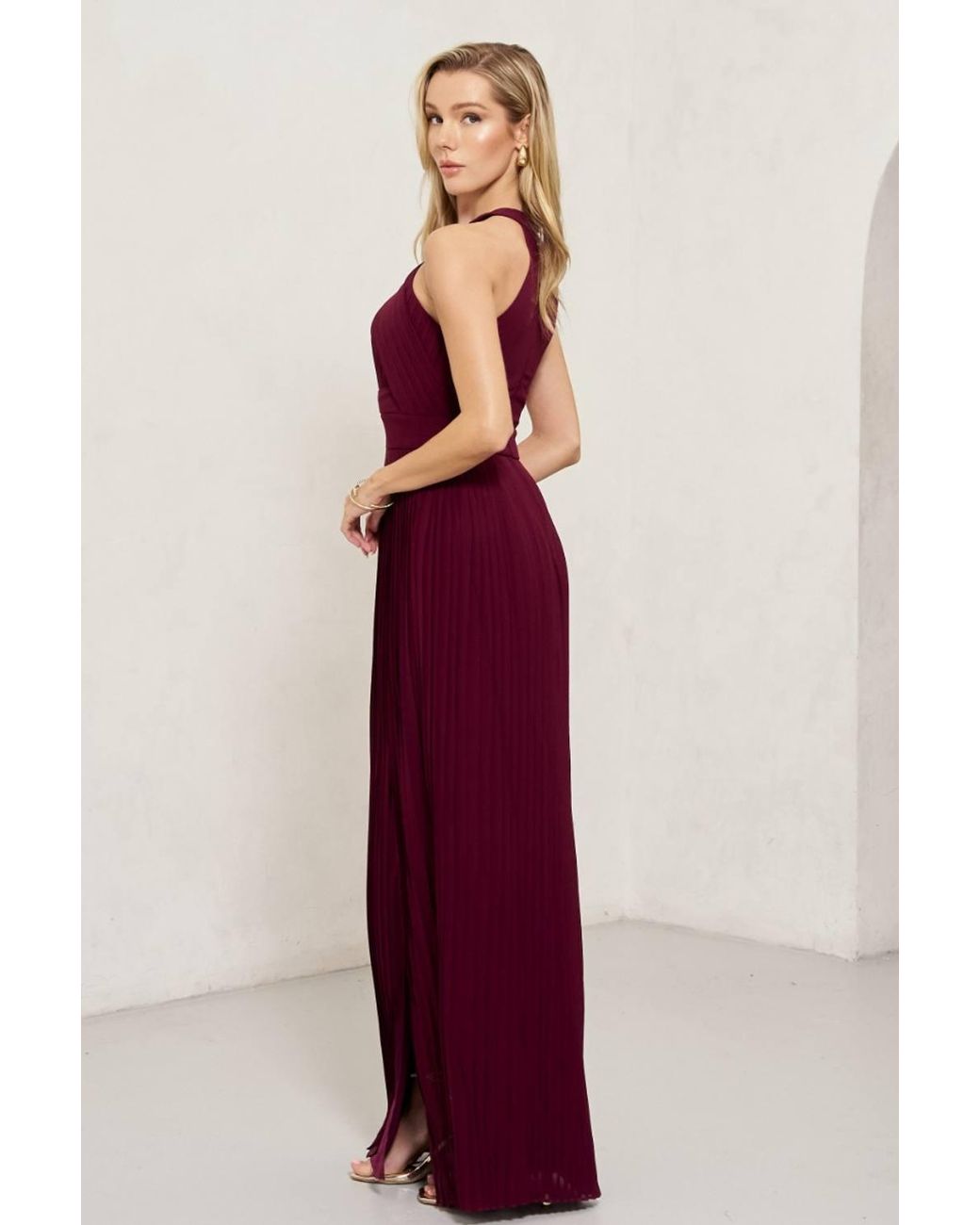 TFNC London Purple Prague Maxi Dress