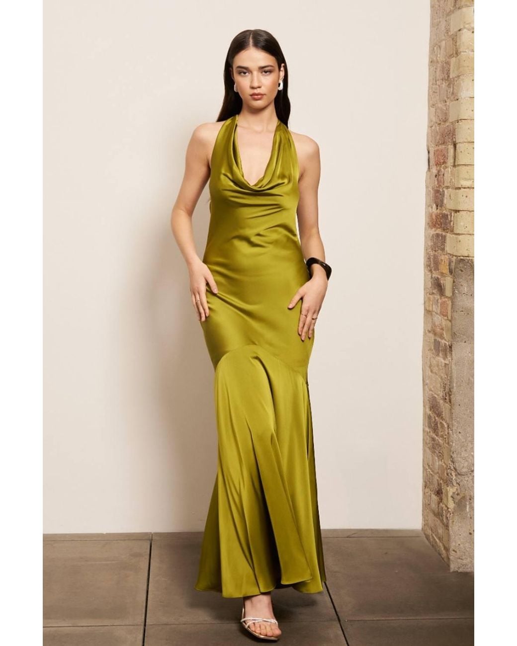 TFNC London Yellow Sabba Maxi Dress
