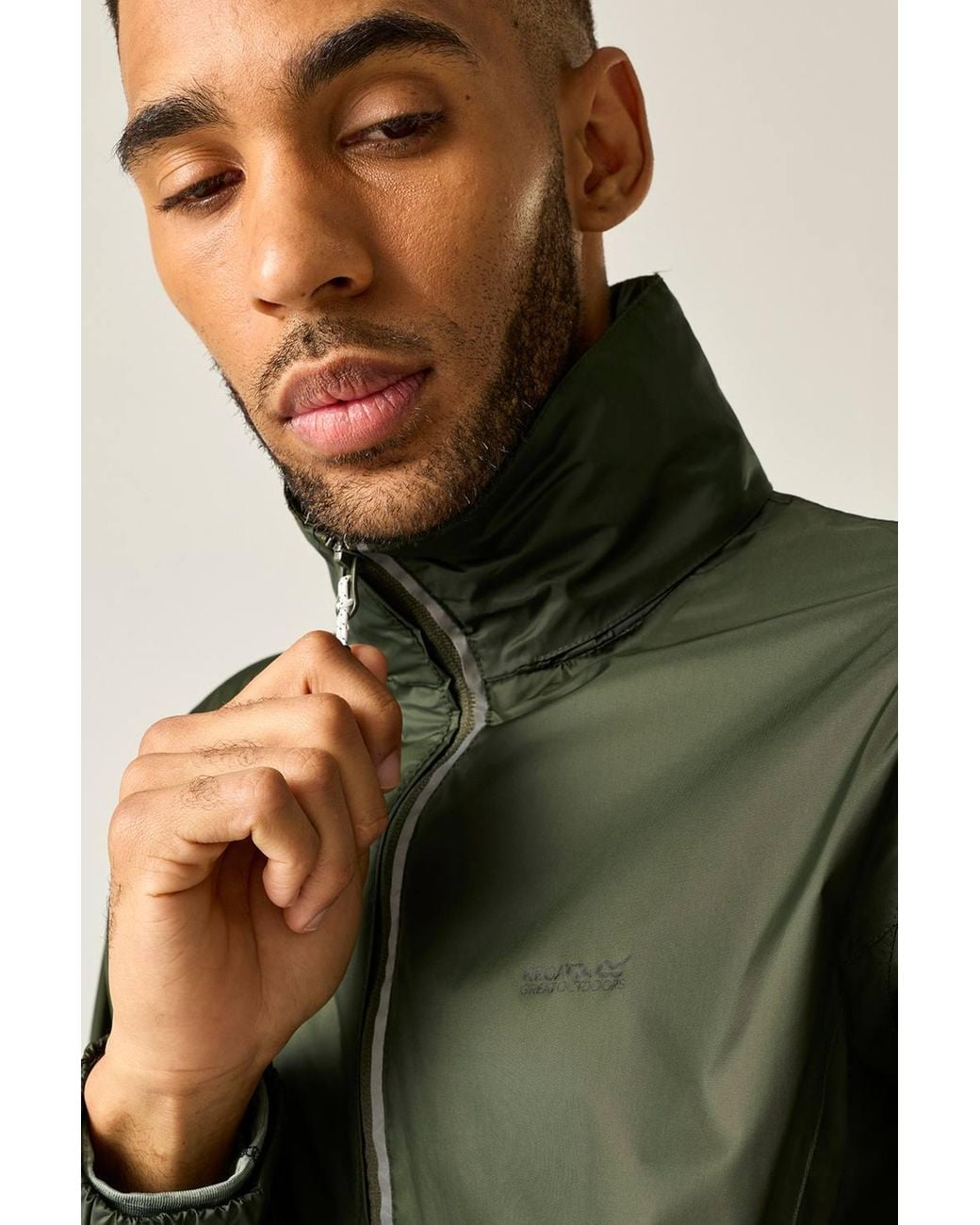 Regatta Green Lyle Iv Waterproof Packaway Jacket for men
