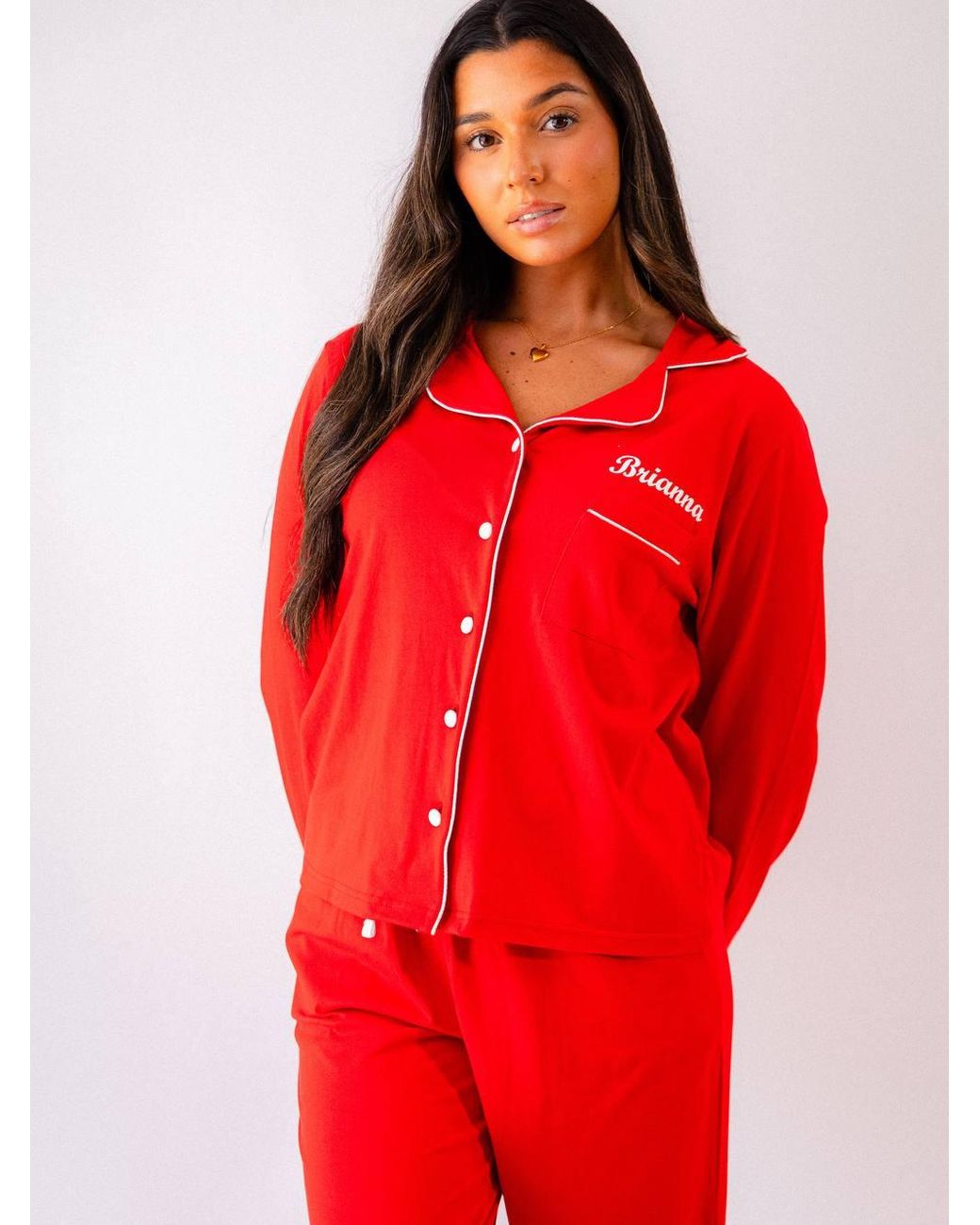 Lulabay Blue Personalised Jersey Long Pyjamas