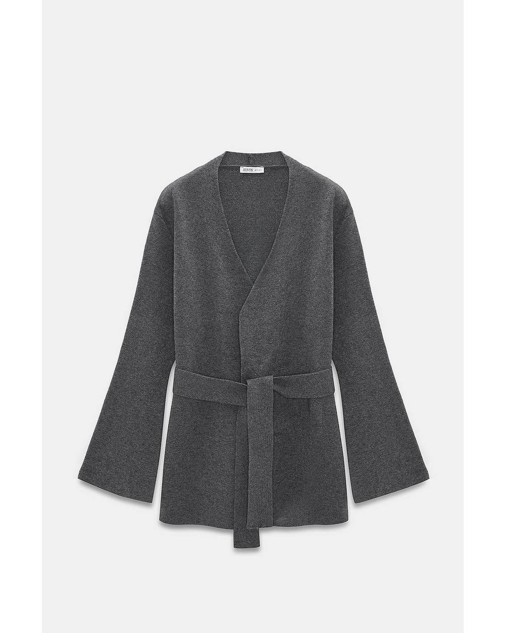 Dilvin Blue Acrylic Wool Blend Cardigan