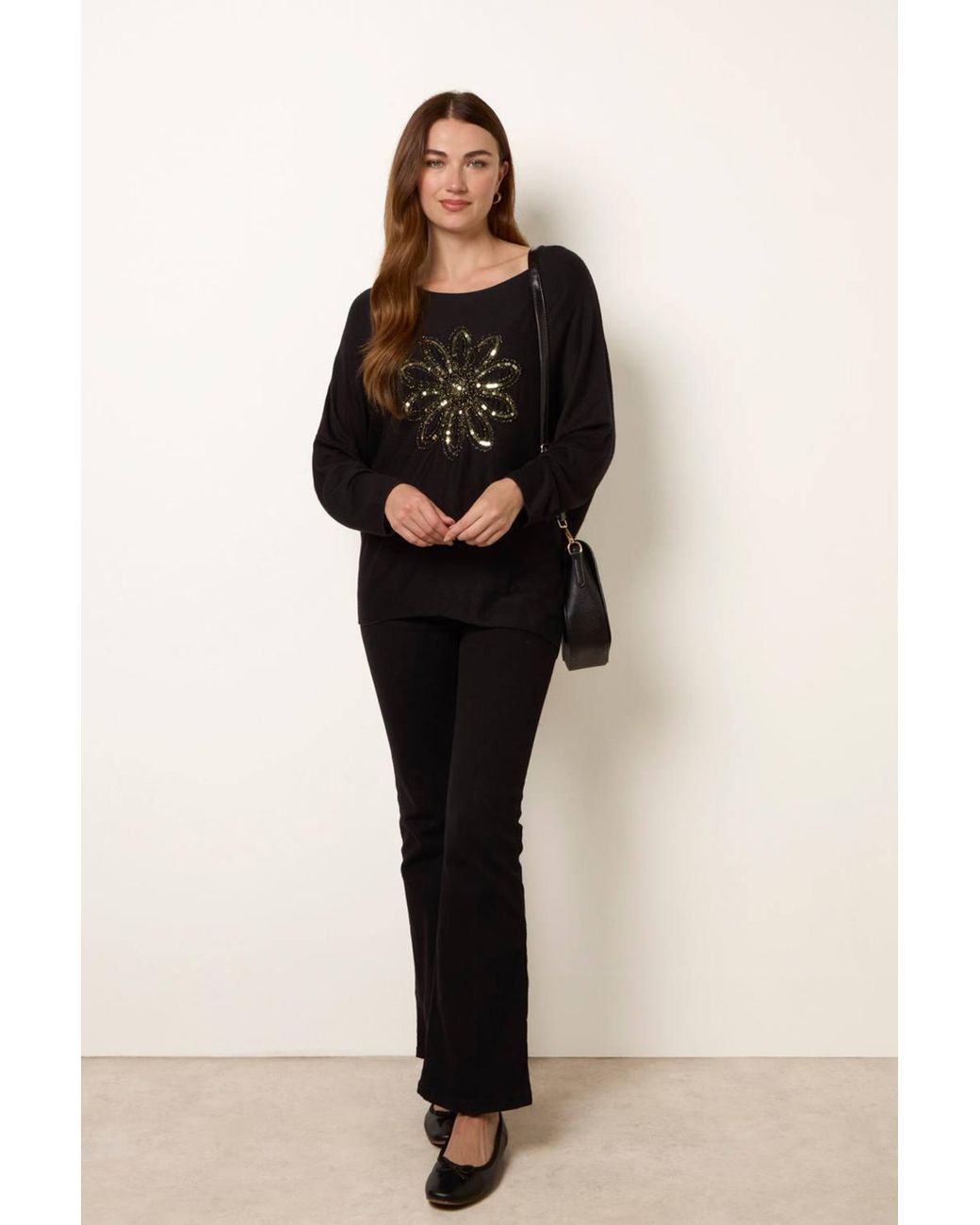 Blue Vanilla Black Long Sleeve Boat Jumper