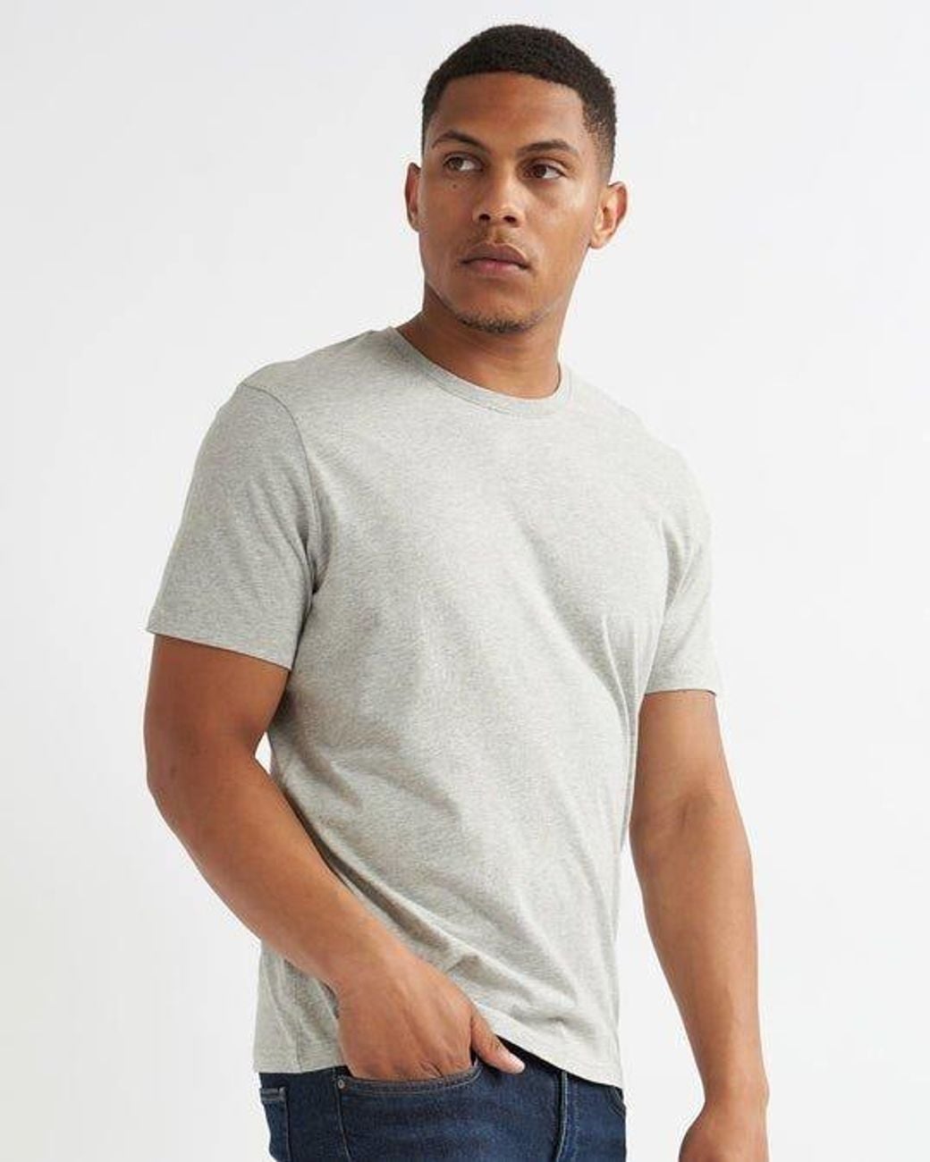 Alse Studio White 100% Premium Cotton Crewneck Basic T-Shirt for men