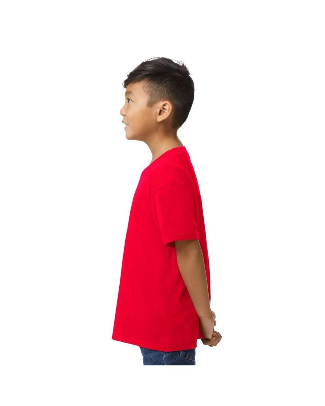 Gildan Red Midweight Soft Touch T-Shirt