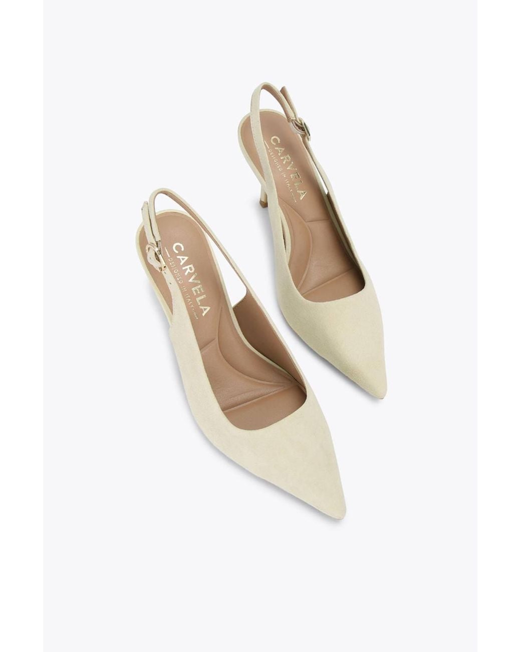 Carvela Kurt Geiger White 'Spirited' Suede Heels