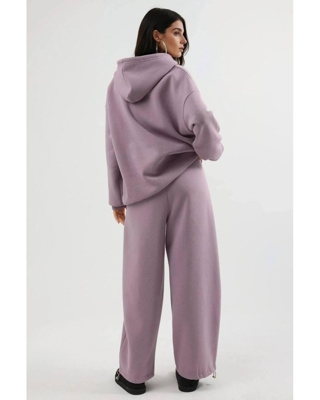 Busem Purple Long Fleece Sweatpants