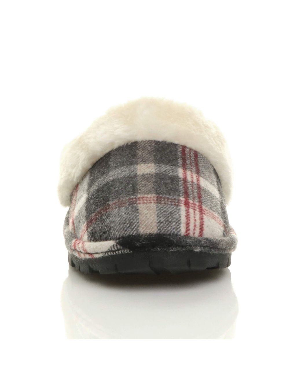 AJVANI Black Flat Heel Slippers