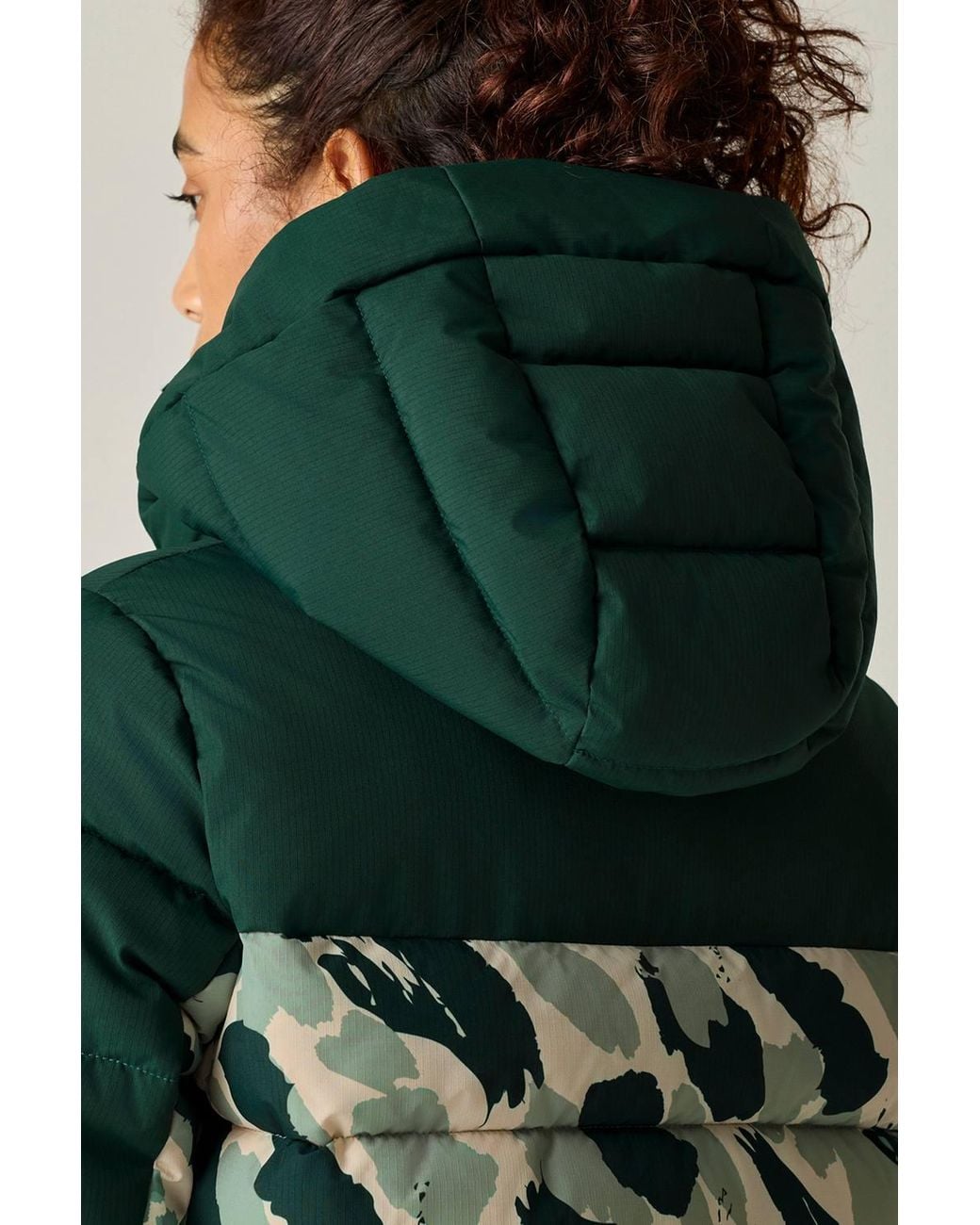 Regatta Green Aldthorn Hooded Water-Repellent Insulating Padded Jacket