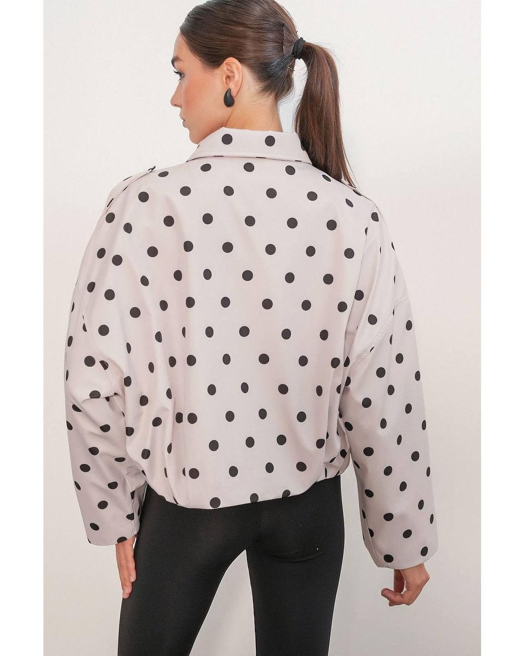 Bigdart Natural Oversized Collared Jacket