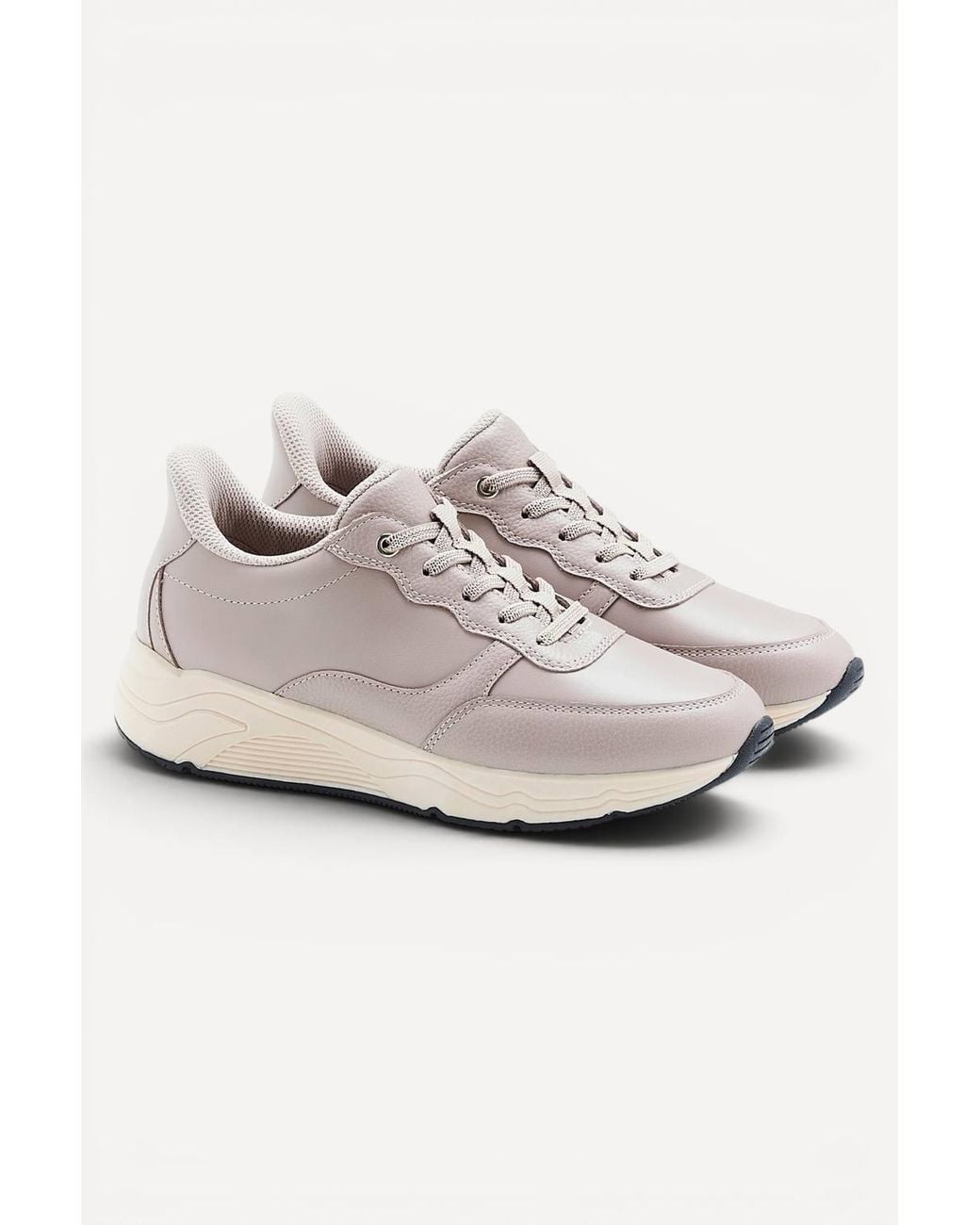 DAMART White Amortyl Leather Trainers