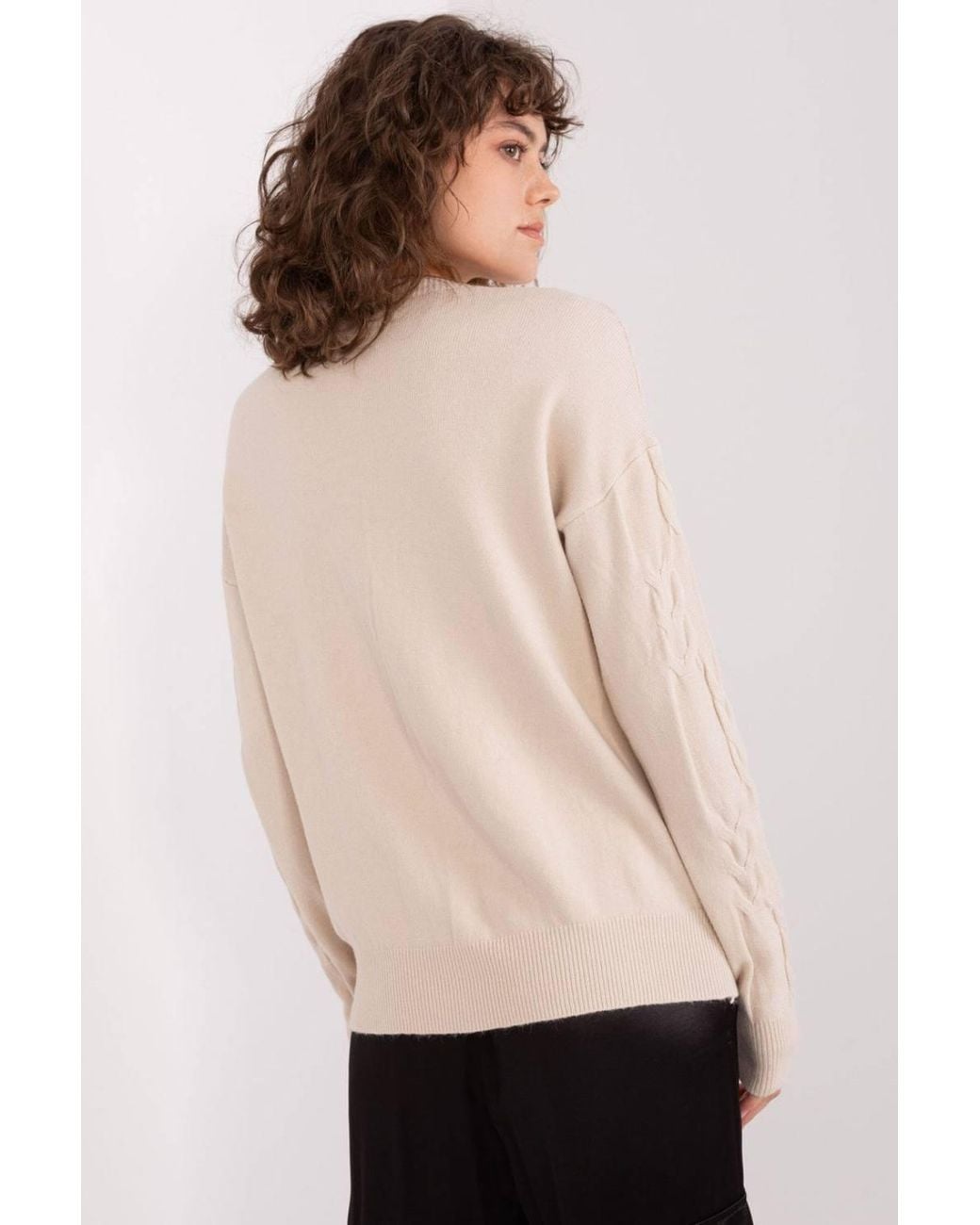 Love Lace Natural Textured Pattern Viscose Nylon Pbt Pullover