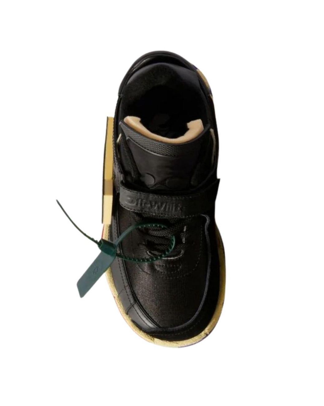 Off-White c/o Virgil Abloh Black Low Top Puzzle Couture Sneakers for men
