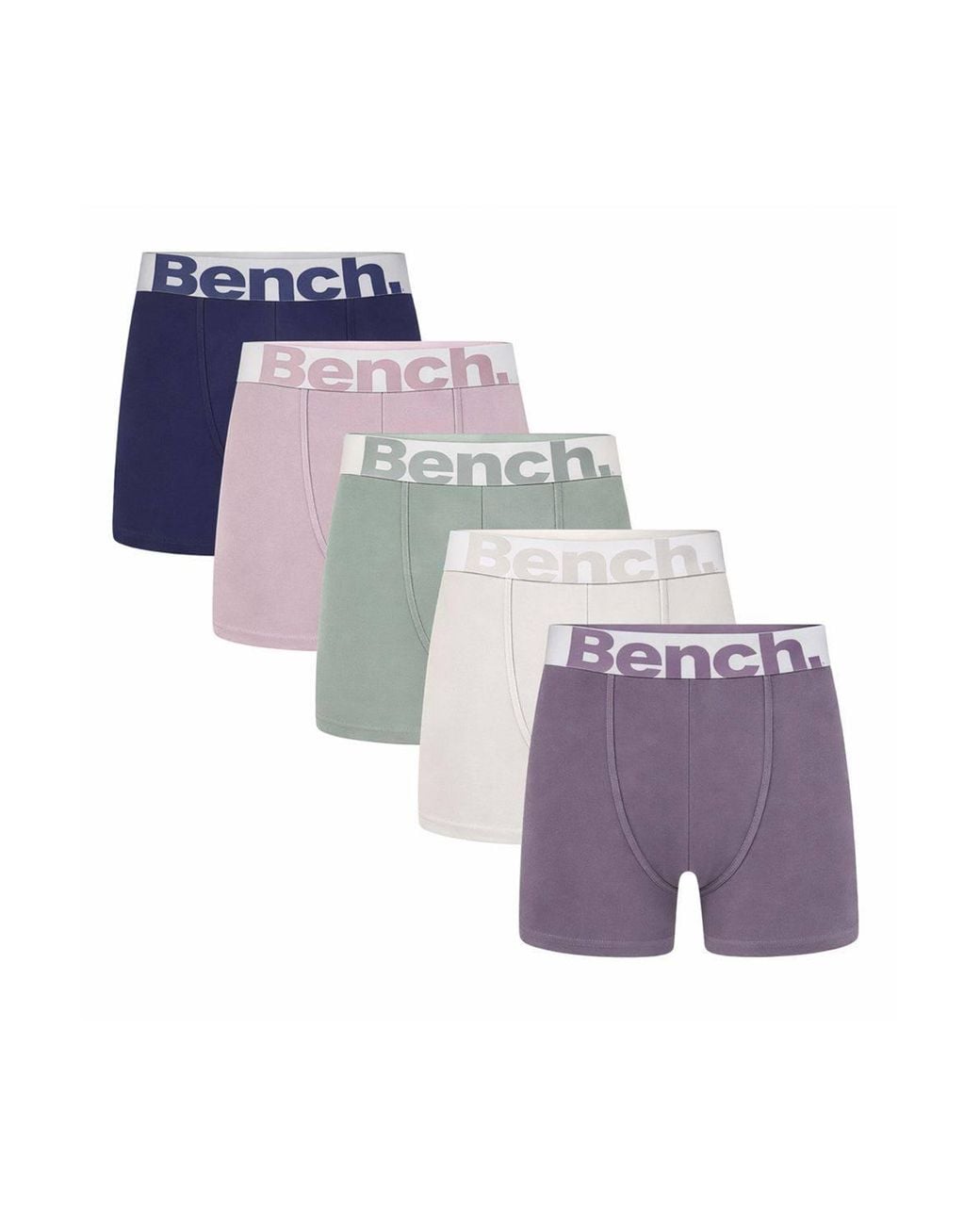 Bench Multicolor 5 Pack Cotton Rich Boxers Breathable Soft Underwear for men