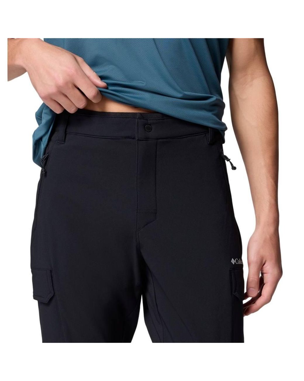 Columbia Blue Regular Cargo Trousers for men