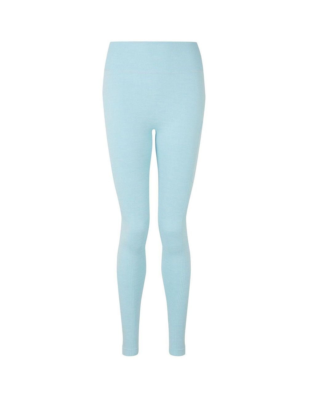 Tridri Blue Melange Sculpted Seamless 3D Leggings