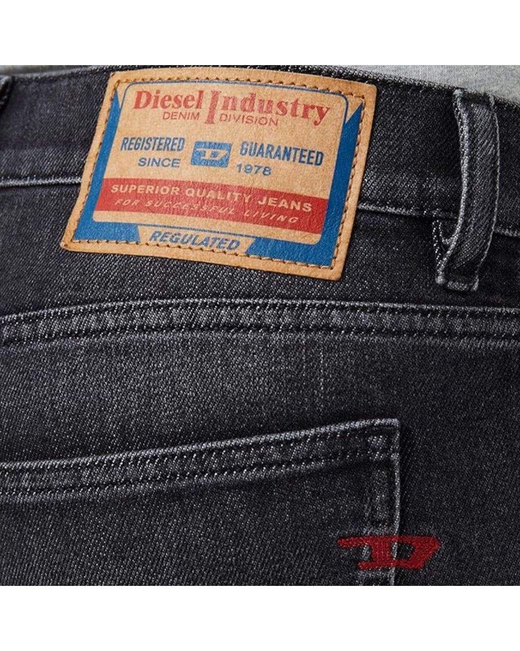 DIESEL Gray 2019 D-Strukt Wash Jeans for men