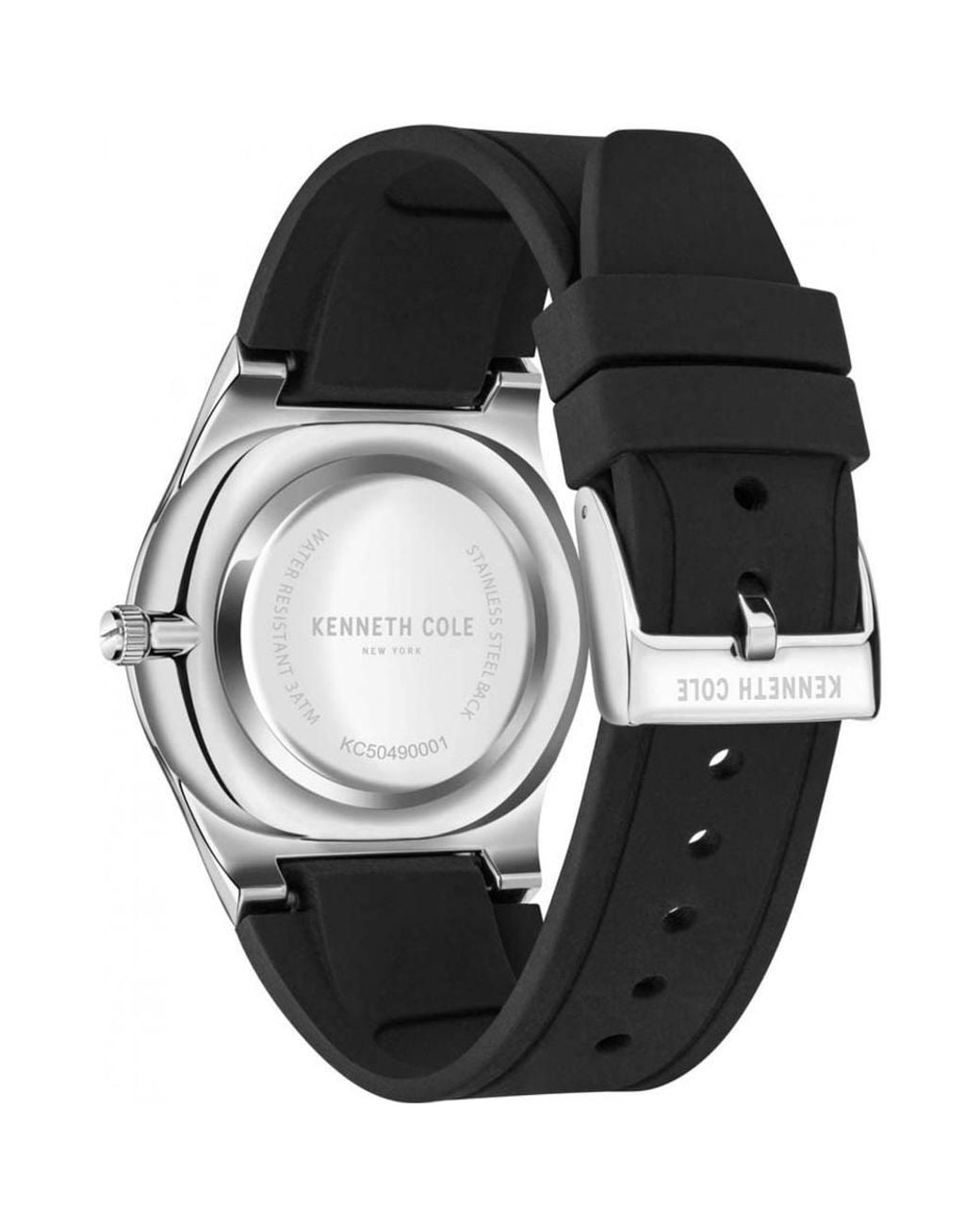 Kenneth Cole Black Kc50490001 Classic 44Mm Quartz Watch for men