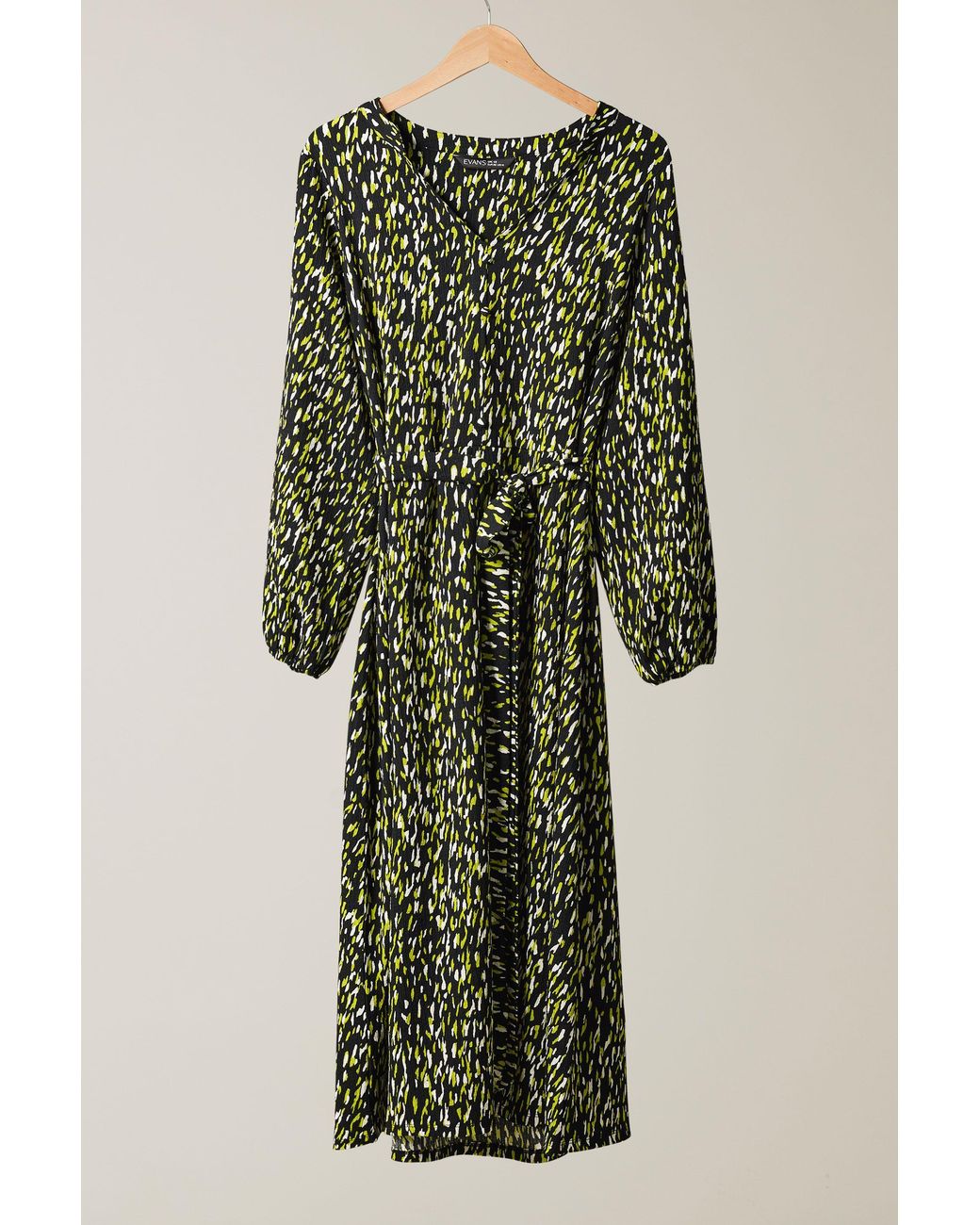 Evans Green Split Front Dress