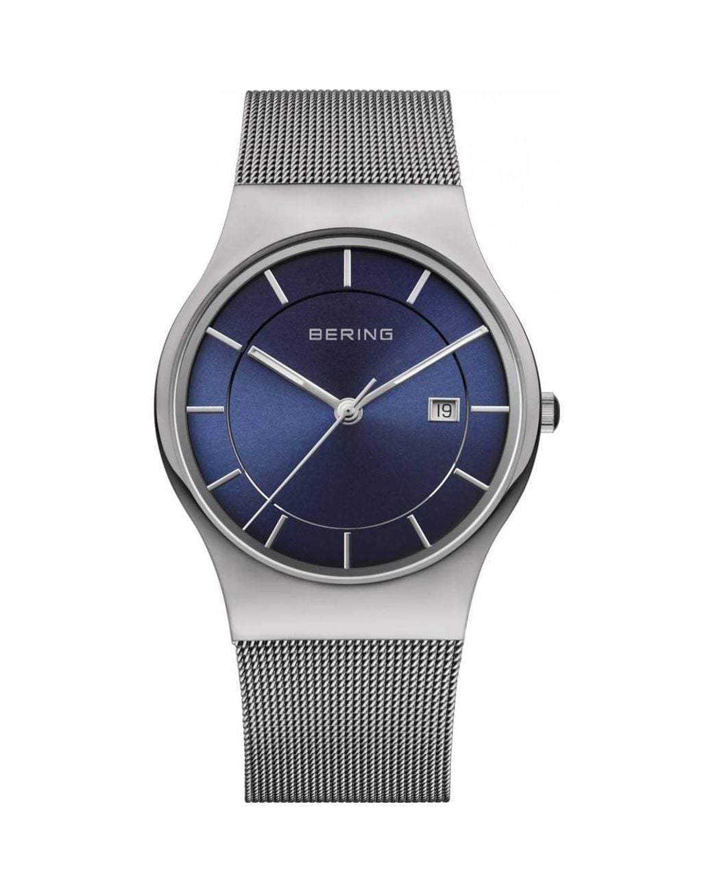 Bering Time Metallic 11938-003 Classic 40Mm Quartz Watch for men