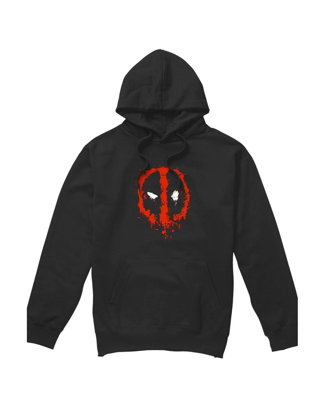 Marvel Black Deadpool Paint Logo Hoodie