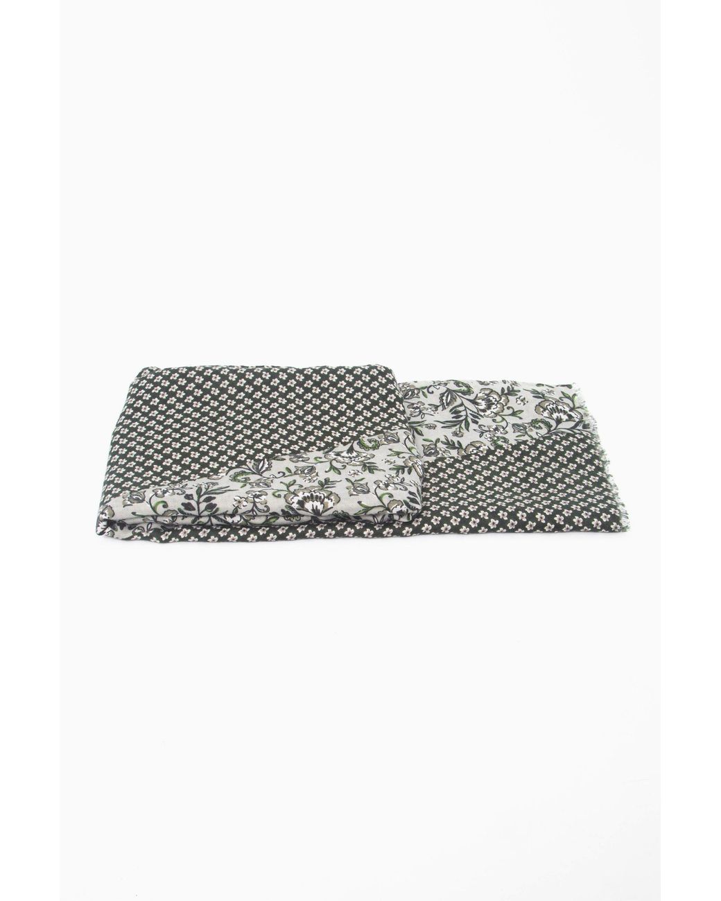 SARTA Gray Flora Lightweight Scarf