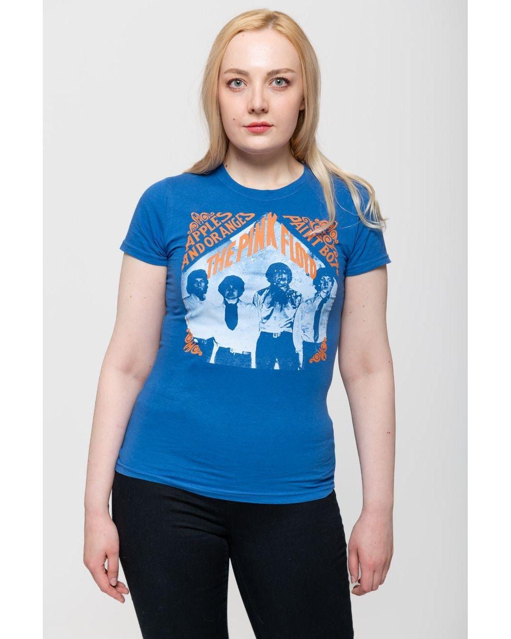 Pink Floyd Blue Apples & Oranges Skinny Fit T-Shirt
