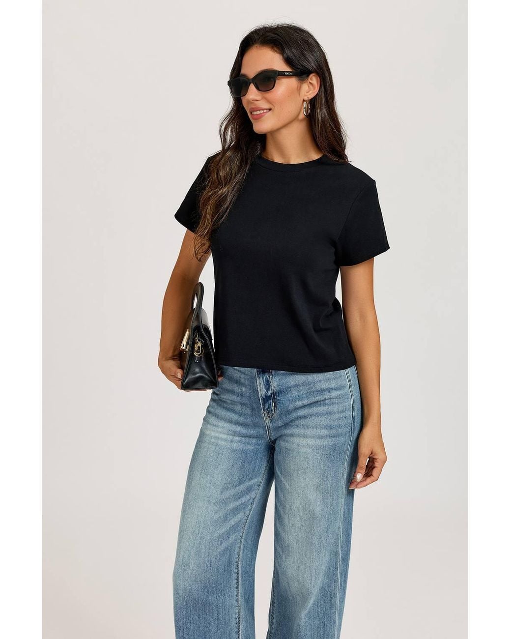 FS Collection Blue Short Sleeve Crew Neck T-Shirt