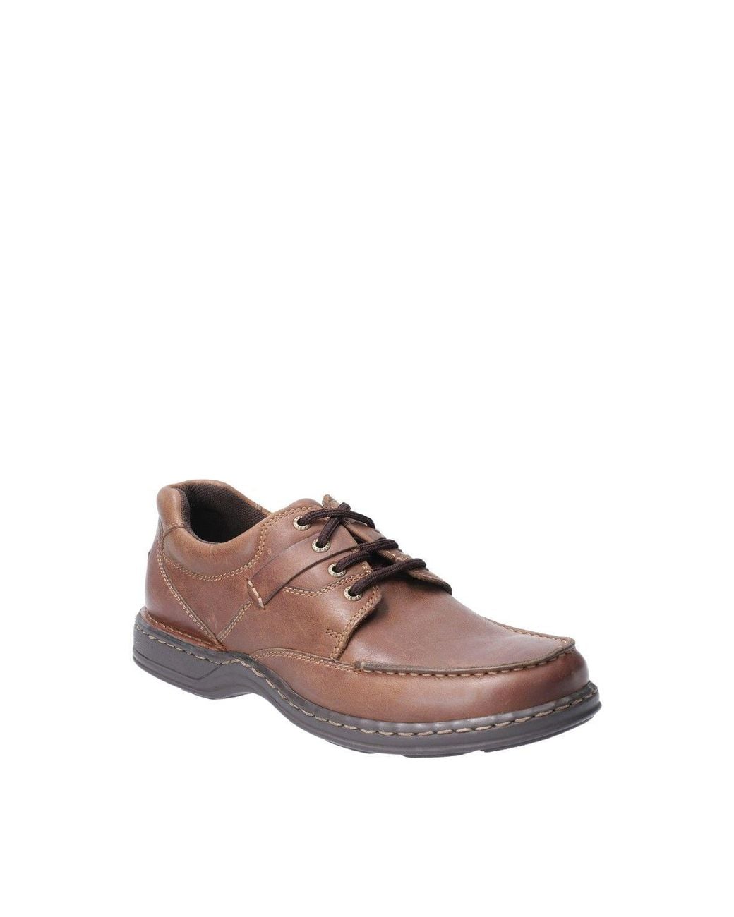 Hush Puppies Brown 'Randall Ii' Leather Lace Shoes for men